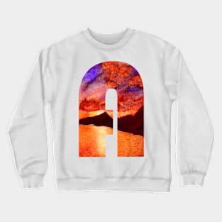 Letter A sunset Crewneck Sweatshirt